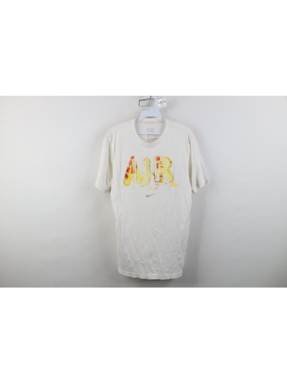 Vintage Y2K Nike Air Mens Medium Travis Scott Center Swoosh Drip T-Shirt White